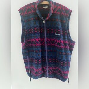 Vintage Y2K Banff Designs Multicolor Patterned Vest